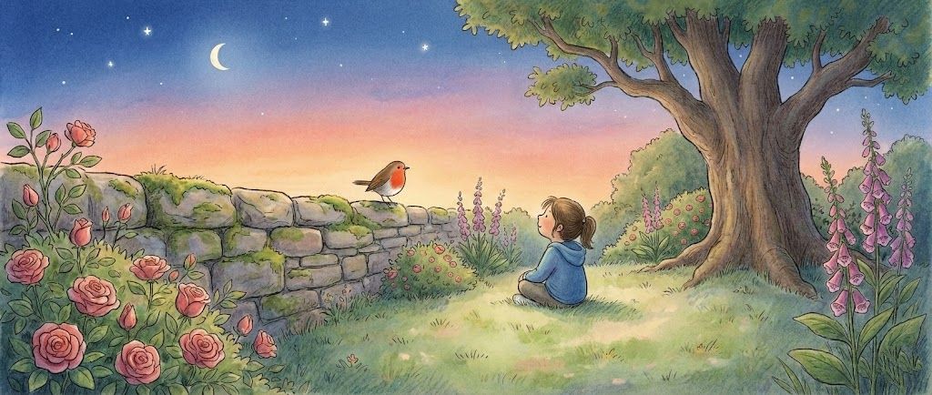 The Robin Who Found the Quiet Garden